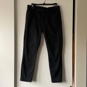 Mother Black Skinny Ankle Jeans